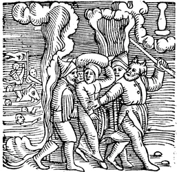 Moisés liberando a los israelitas de Egipto, 1557