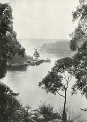 Bahía de Mosmans, desde el Embarcadero de Cremorne, c. 1900