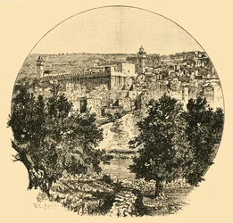 Mezquita en Hebrón, 1890