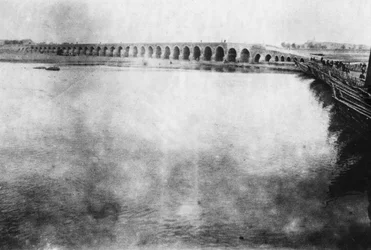 Puente de Mosul, Mesopotamia, Primera Guerra Mundial, 1918