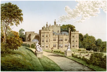 Mount Edgcumbe, Cornwall, hogar de Lord Mount Edgcumbe, c1880