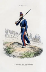 Artillería de montaña, Ejército Francés en Argelia