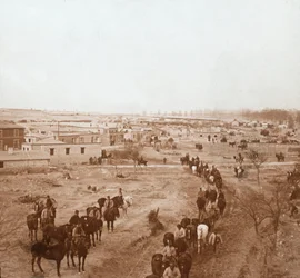 Soldados montados, Somme-Tourbe, norte de Francia, c1914-c1918