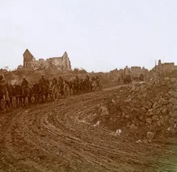 Soldados Montados, Somme, norte de Francia, c.1914-c.1918