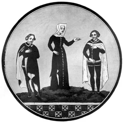Hábitos de luto, siglo XIV