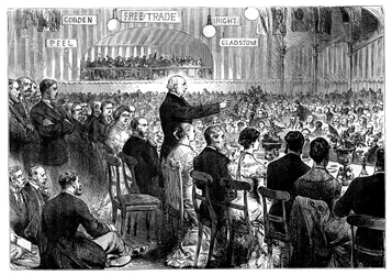Mr Gladstone en Leeds, finales del siglo XIX