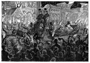 El Sr. Gladstone en Leeds, finales del siglo XIX