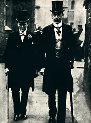 Sr. Lewis Harcourt y Sr. Churchill, c1900, 1945