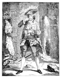 Mr Woodward en el personaje de Mercutio, 1753