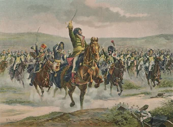 Murat liderando la caballería en Jena, 14 de octubre de 1806, 1896