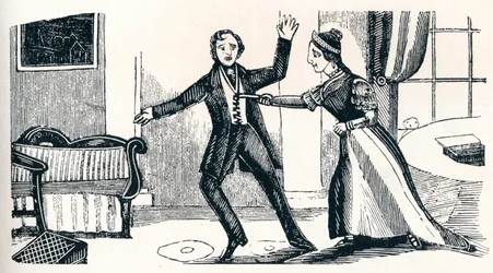 Asesinato del capitán Lawson A Cock, hacia 1840, 1902