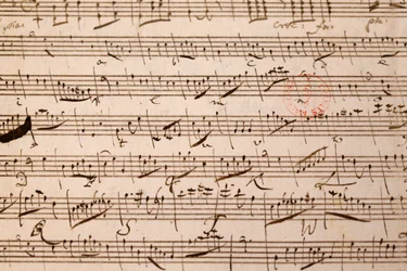Partitura musical, Wolfgang Amadeus Mozart, París, Francia
