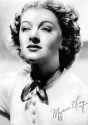 Myrna Loy 1905-1993, actriz estadounidense, c1930s-c1940s