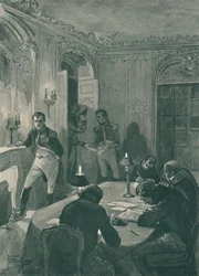 Napoleón dictando a sus secretarios, 1896