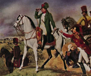 Napoleón I en la batalla de Wagram