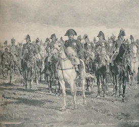 Napoleón y su estado mayor, 1896