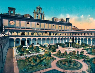 Nápoles - Quiosco de S. Martino, c. 1900