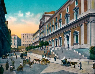 Nápoles - Museo Nacional, hacia 1900
