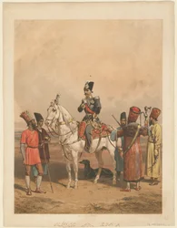 Nasser al-Din Shah Qajar 1831-1896, Shahanshah de Persia, c. 1850