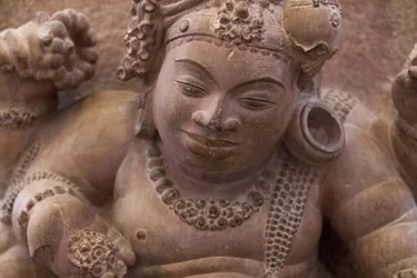 Museo Nacional de la India, Delhi. Shiva Vamana. Nagpur, Maharashtra. Piedra. Siglo V d. C. Detalle. India.