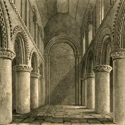 Nave de la Iglesia de Steyning, 1835