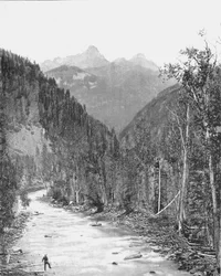 Montañas Needle, Cañón del Río de las Ánimas, Colorado, EE.UU., c1900