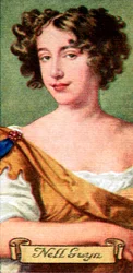 Nell Gwyn, de una serie de tarjetas de cigarrillos, 1935