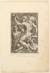 Neptuno Sentado Tocando una Caracola