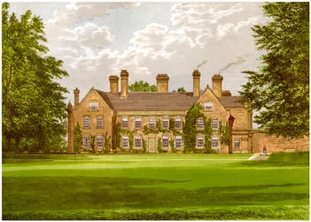 Nether Hall, Suffolk, hogar de la familia Greene, c1880