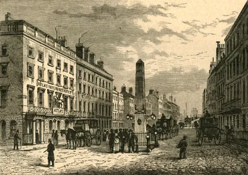 New Bridge Street y el Obelisco en 1755, 1897