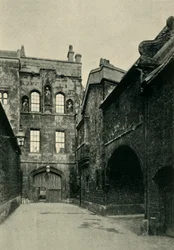 Puerta y carril de New College, 1902