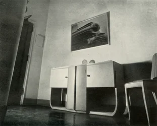 Ático de Nueva York de Raymond Loewy, diseñado por él mismo - Vestíbulo de entrada, 1937