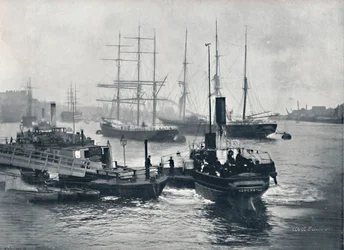 Newcastle-On-Tyne - Vista en el Tyne, 1895