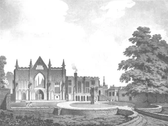 Abadía de Newstead, Nottinghamshire, siglo XVIII