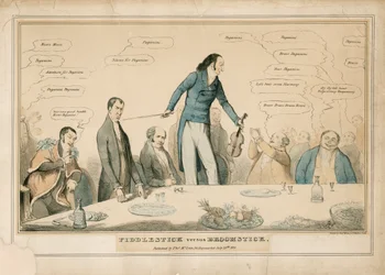 Niccolò Paganini - caricatura