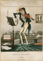 Niccolo Paganini - caricatura