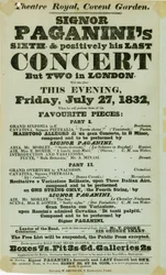 Niccolo Paganini - cartel