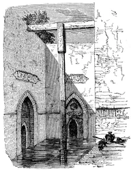 Nilómetro en la isla de Roda, El Cairo, Egipto, c. 1895