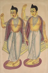Nitai y Gaur, 1800s