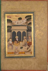 Noble visitando a un santo en su santuario, siglo XVII - XVIII