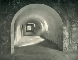 Arco normando en los claustros, Abadía de Westminster, 1908