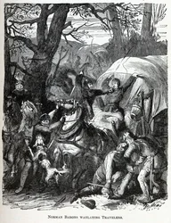 Barones Normandos Asaltando Viajeros, 1882