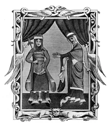 Traje normando, principios del siglo XII, 1910