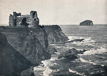 North Berwick - Castillo de Tantallon y Bass Rock, 1895