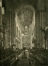 Catedral de Norwich. El Coro, mirando al este, 1898