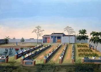 Jardín de infancia, China, c1820-1840