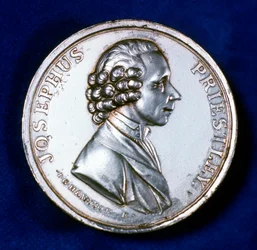 Anverso de la medalla conmemorativa para Joseph Priestley 1733-1804, 1803