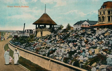 Playa del Océano, Durban, c1914