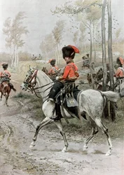 Oficial de Húsares, 1889