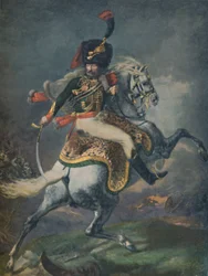 Oficial de los Cazadores Montados Cargando. Guardia Imperial, c1812, 1896